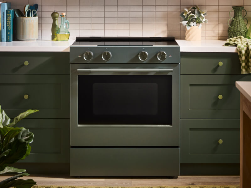 Slide-in electric range