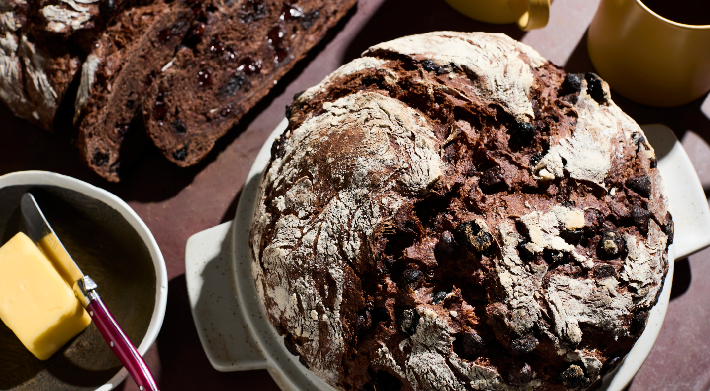 Chocolate sourdough bread