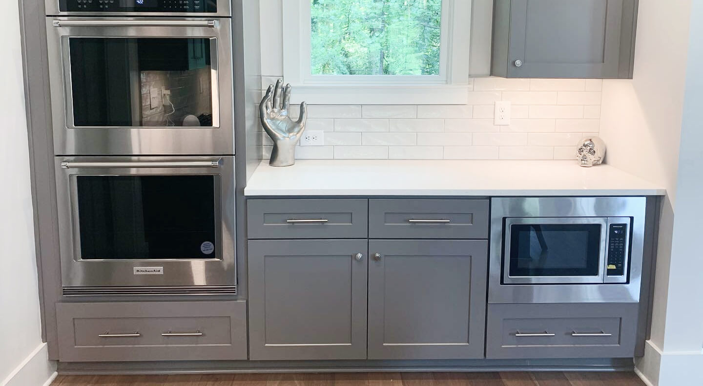 A small kitchen featuring KitchenAid® appliances