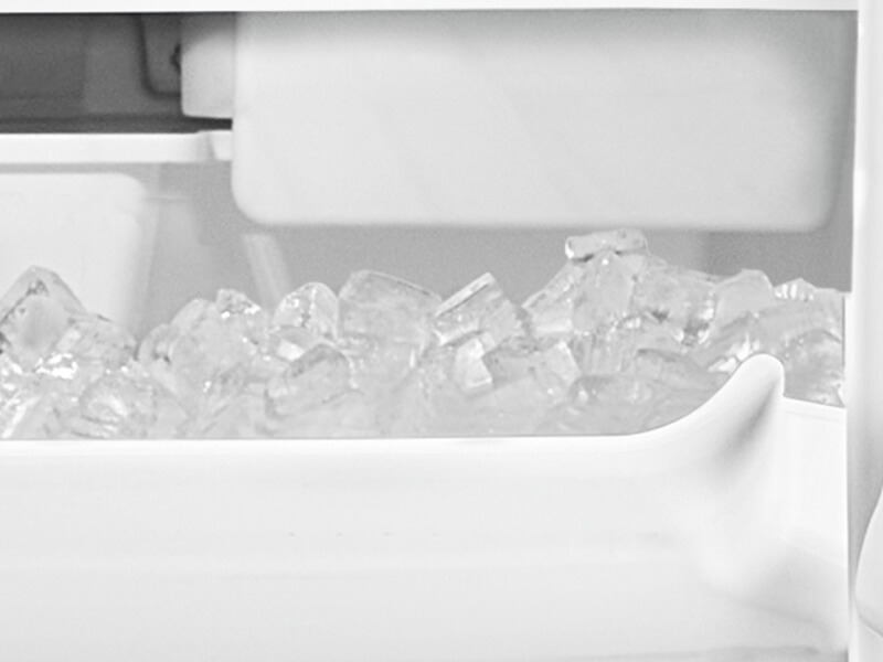 Close-up of ice in an ice maker 