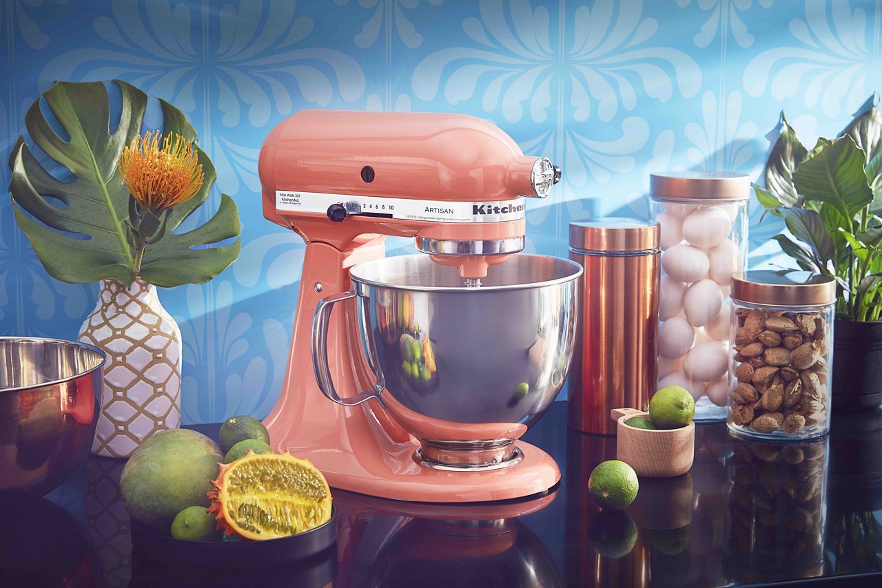 Shop the KitchenAid® Artisan® Series 5 Quart Tilt-Head Stand Mixer in Bird of Paradise exclusively on KitchenAid.com
