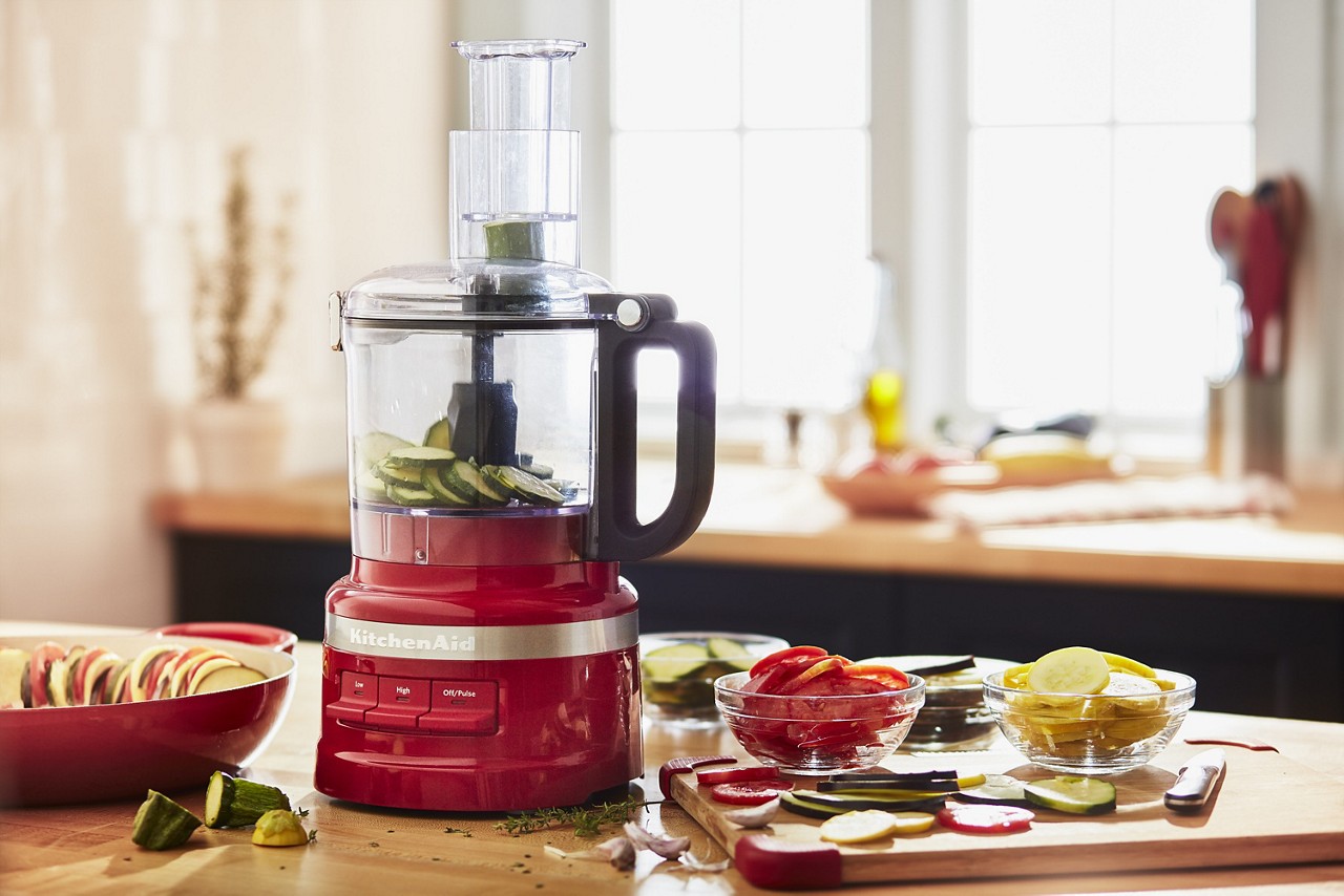 Compare small and large food processors from KitchenAid.
