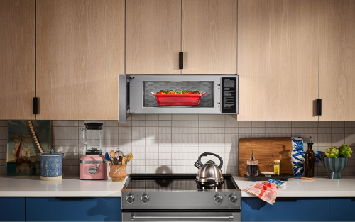 A dish in a KitchenAid® microwave