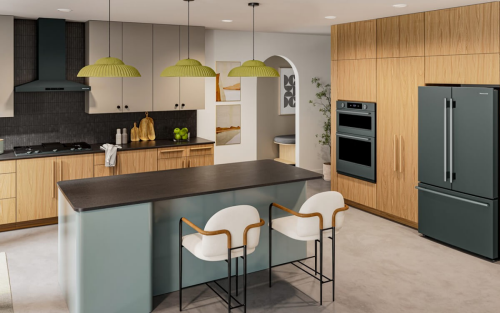 A bright, modern kitchen with KitchenAid® appliances