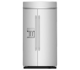 A stainless steel KitchenAid® refrigerator