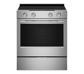 A stainless steel KitchenAid® range