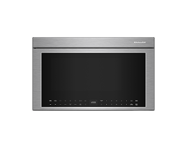 A stainless steel KitchenAid® microwave