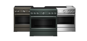 A collage of KitchenAid® Commercial-Style Induction Ranges