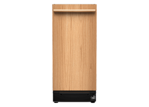 A 15 in. Built-In Trash Compactor with Built-In Odor Management System in panel-ready.