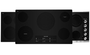Three KitchenAid® electric cooktops
