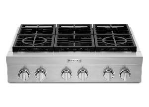 A 36" 6-Burner Commercial-Style Gas Rangetop