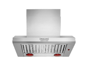 A KitchenAid® 36" Commercial-Style Wall-Mount Canopy Range Hood