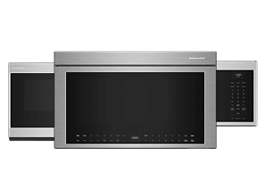 A collage of KitchenAid® Microwave Hood Combinations 