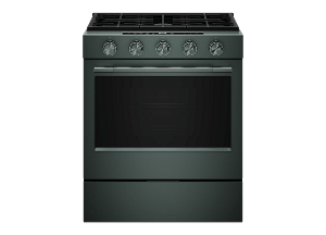 A KitchenAid® 30" Slide-In Gas Range with Convection 2-in-1 Burner