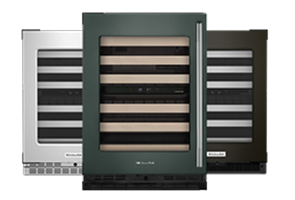 Multiple KitchenAid® wine cellars in a row