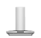 A stainless steel ventilation hood