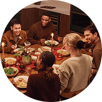 People gathered around a table
