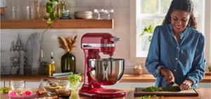 A stand mixer