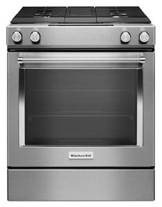 30-Inch 4-Burner Dual Fuel Downdraft Slide-In Range