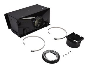Ductless Downdraft Vent Kit, Black, Size: 20" L x 13" W x 12" H